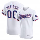 Camiseta Beisbol Hombre Texas Rangers Retired Roster Elite Replica Blanco