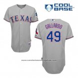 Camiseta Beisbol Hombre Texas Rangers Yovani Gallardo 49 Gris Cool Base