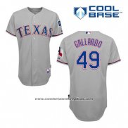Camiseta Beisbol Hombre Texas Rangers Yovani Gallardo 49 Gris Cool Base