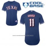 Camiseta Beisbol Hombre Texas Rangers Yu Darvish 11 Azul Alterno Cool Base