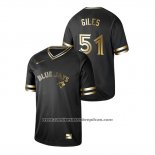 Camiseta Beisbol Hombre Toronto Blue Jays Ken Giles 2019 Golden Edition V Neck Negro