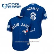 Camiseta Beisbol Hombre Toronto Blue Jays Kendrys Morales Cool Base Entrenamiento de Primavera 2019 Azul