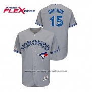 Camiseta Beisbol Hombre Toronto Blue Jays Randal Grichuk Autentico Flex Base Gris