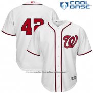 Camiseta Beisbol Hombre Washington Nationals Jackie Robinson Blanco Cool Base