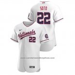 Camiseta Beisbol Hombre Washington Nationals Juan Soto Autentico 2020 Alterno Blanco