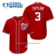 Camiseta Beisbol Hombre Washington Nationals Michael Taylor 3 Rojo Alterno Cool Base