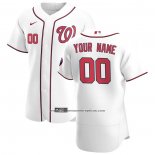 Camiseta Beisbol Hombre Washington Nationals Personalizada Blanco2