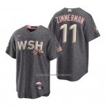 Camiseta Beisbol Hombre Washington Nationals Ryan Zimmerman 2022 City Connect Replica Gris