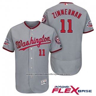 Camiseta Beisbol Hombre Washington Nationals Ryan Zimmerman Gris 2018 All Star Flex Base