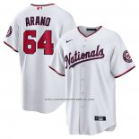 Camiseta Beisbol Hombre Washington Nationals Victor Arano Primera Replica Blanco