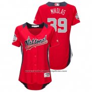 Camiseta Beisbol Mujer All Star Miles Mikolas 2018 Home Run Derby National League Rojo