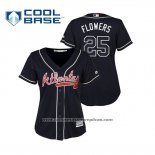 Camiseta Beisbol Mujer Atlanta Braves Tyler Flowers Cool Base Alterno 2019 Azul