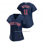 Camiseta Beisbol Mujer Boston Red Sox Rafael Devers 2020 Replica Alterno Azul