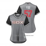 Camiseta Beisbol Mujer Chicago White Sox Jace Fry 2018 LLWS Players Weekend Foo Gris