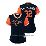 Camiseta Beisbol Mujer Detroit Tigers Michael Fulmer 2018 LLWS Players Weekend The Plumber Azul