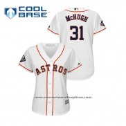 Camiseta Beisbol Mujer Houston Astros Collin Mchugh 2019 World Series Bound Cool Base Blanco