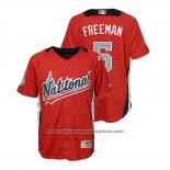 Camiseta Beisbol Nino All Star Freddie Freeman 2018 Home Run Derby National League Rojo