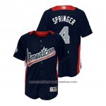 Camiseta Beisbol Nino All Star George Springer 2018 Home Run Derby American League Azul