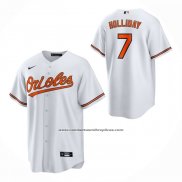 Camiseta Beisbol Nino Baltimore Orioles Jackson Holliday Primera Replica Blanco