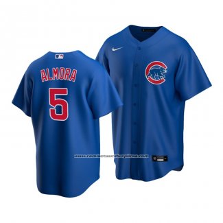 Camiseta Beisbol Nino Chicago Cubs Albert Almora Jr. Cooperstown Collection Road Azul