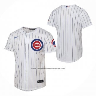Camiseta Beisbol Nino Chicago Cubs Primera Stadium Blanco