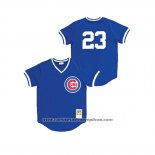 Camiseta Beisbol Nino Chicago Cubs Ryne Sandberg Cooperstown Collection Mesh Batting Practice Azul