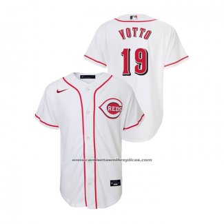 Camiseta Beisbol Nino Cincinnati Reds Joey Votto Replica Primera Blanco