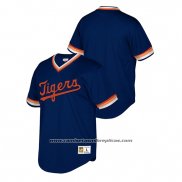 Camiseta Beisbol Nino Detroit Tigers Cooperstown Collection Mesh Wordmark V-Neck Azul