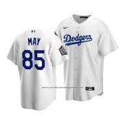 Camiseta Beisbol Nino Los Angeles Dodgers Dustin May 2020 Primera Replica Blanco