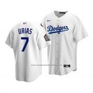 Camiseta Beisbol Nino Los Angeles Dodgers Julio Urias 2020 Primera Replica Blanco