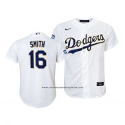 Camiseta Beisbol Nino Los Angeles Dodgers Will Smith 2021 Gold Program Replica Blanco