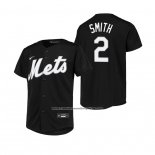 Camiseta Beisbol Nino New York Mets Dominic Smith Replica Negro