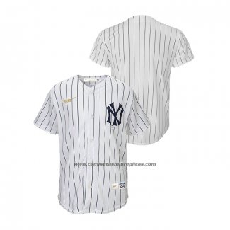Camiseta Beisbol Nino New York Yankees Cooperstown Collection Blanco