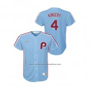 Camiseta Beisbol Nino Philadelphia Phillies Scott Kingery Cooperstown Collection Road Azul