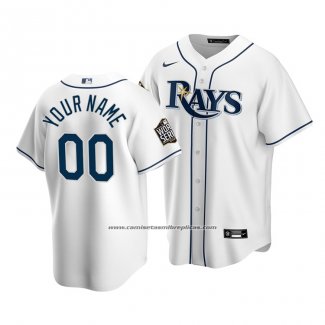 Camiseta Beisbol Nino Tampa Bay Rays Personalizada 2020 Primera Replica Blanco