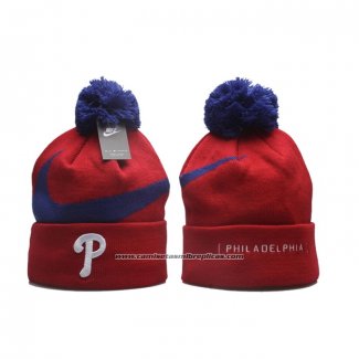Gorro Beanie Philadelphia Phillies Nike Swoosh Peak Rojo