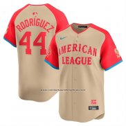 Camiseta Beisbol Hombre American League Julio Rodriguez All Star Game 2024 Limited Crema