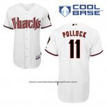 Camiseta Beisbol Hombre Arizona Diamondbacks 11 A.j. Pollock Primera Blanco Cool Base