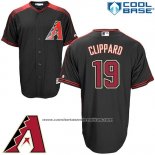 Camiseta Beisbol Hombre Arizona Diamondbacks 19 Tyler Clippard Negro Cool Base