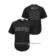 Camiseta Beisbol Hombre Arizona Diamondbacks Greg Holland 2019 Players Weekend Holly Replica Negro