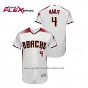 Camiseta Beisbol Hombre Arizona Diamondbacks Ketel Marte Autentico Flex Base Blanco Rojo