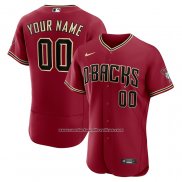 Camiseta Beisbol Hombre Arizona Diamondbacks Personalizada Alterno Autentico Rojo