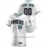 Camiseta Beisbol Hombre Arizona Diamondbacks Personalizada Autentico 2020 Alterno Blanco Verde