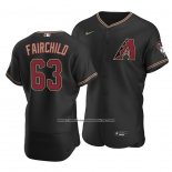 Camiseta Beisbol Hombre Arizona Diamondbacks Stuart Fairchild Autentico Alterno Negro