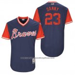 Camiseta Beisbol Hombre Atlanta Braves 2017 Little League World Series 23 Danny Santana Azul