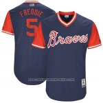 Camiseta Beisbol Hombre Atlanta Braves 2017 Little League World Series 5 Frojodie Freeman Azul Camiseta Beisbol Hombre Atlanta Braves 2017 Little League World Series 5 Frojodie Freeman Azul