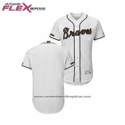 Camiseta Beisbol Hombre Atlanta Braves 2018 Dia de los Caidos Flex Base Blanco