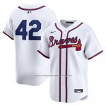Camiseta Beisbol Hombre Atlanta Braves 2024 Jackie Robinson Day Primera Limited Blanco