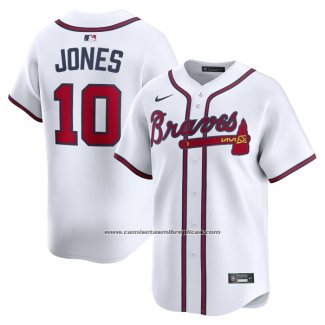Camiseta Beisbol Hombre Atlanta Braves Chipper Jones Primera Limited Retired Blanco