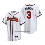 Camiseta Beisbol Hombre Atlanta Braves Dale Murphy 2022 Gold Program Replica Blanco